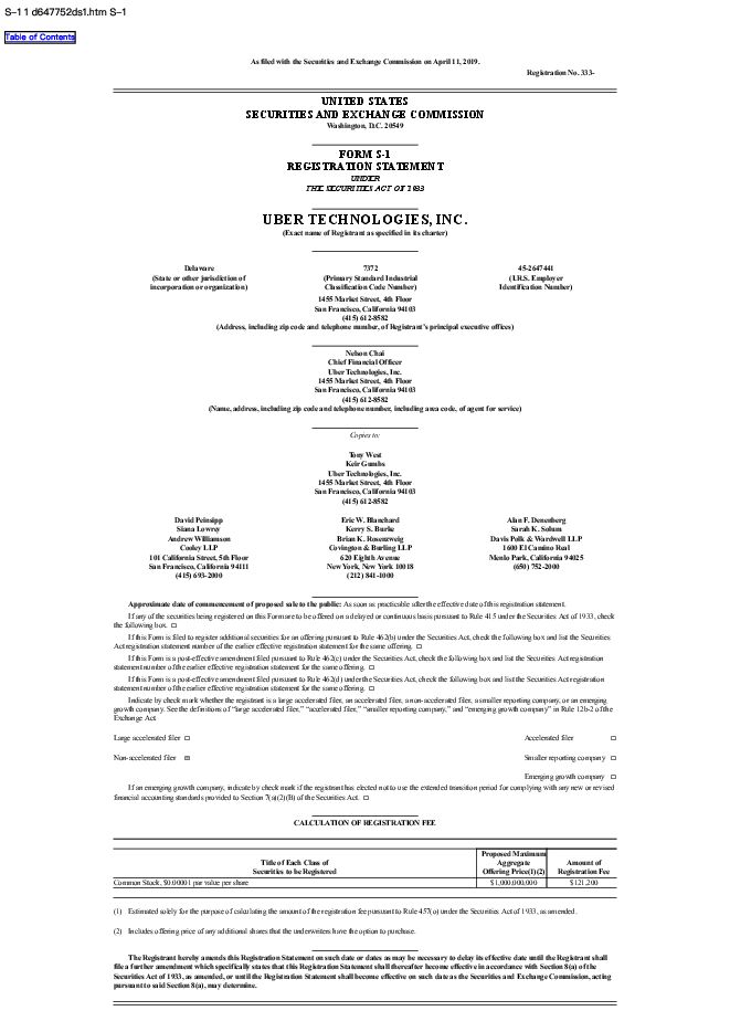 UBER招股书(英文).pdf UBER招股书(英文).pdf