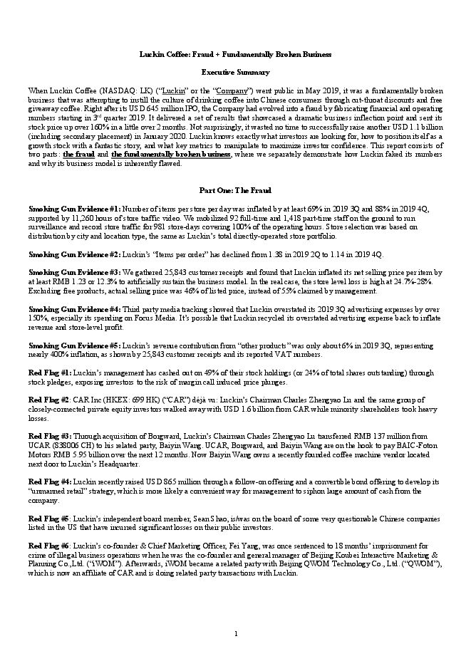 瑞幸咖啡做空报告(英文).pdf 瑞幸咖啡做空报告(英文).pdf