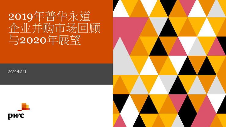 2019年中国企业并购市场回顾与2020年展望-普华永道-202002.pdf 2019年中国企业并购市场回顾与2020年展望-普华永道-202002.pdf