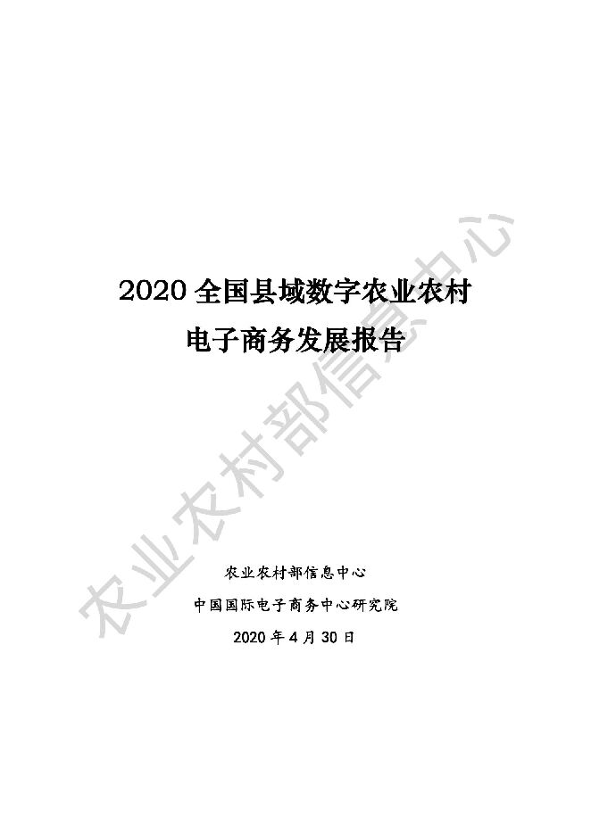 2020全国县域数字农业农村电子商务发展报告.pdf