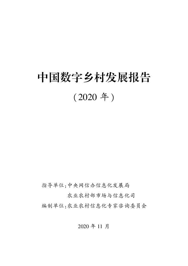 中国数字乡村发展报告2020.pdf 中国数字乡村发展报告2020.pdf