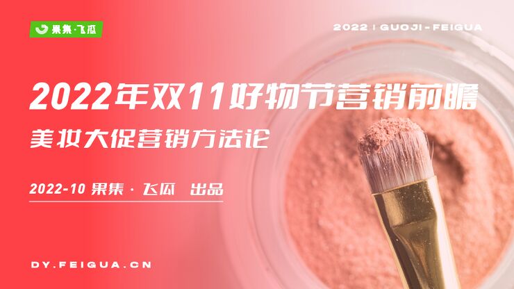 2022年双11好物节营销前瞻美妆大促营销方法论-飞瓜-202210.pdf