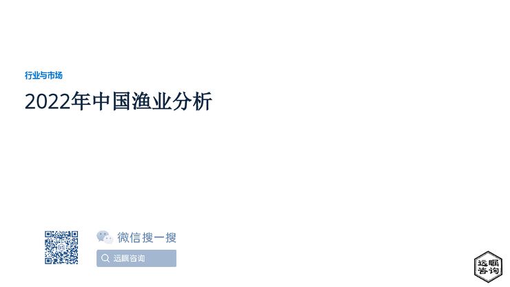 远瞩咨询：2022年中国渔业分析.pdf