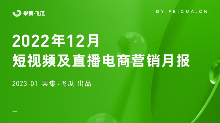 2022年12月短视频及直播电商营销月报-飞瓜-202301.pdf
