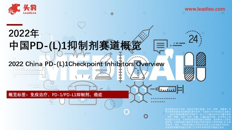 头豹研究院:2022年中国PD-(L)1抑制剂赛道概览.pdf