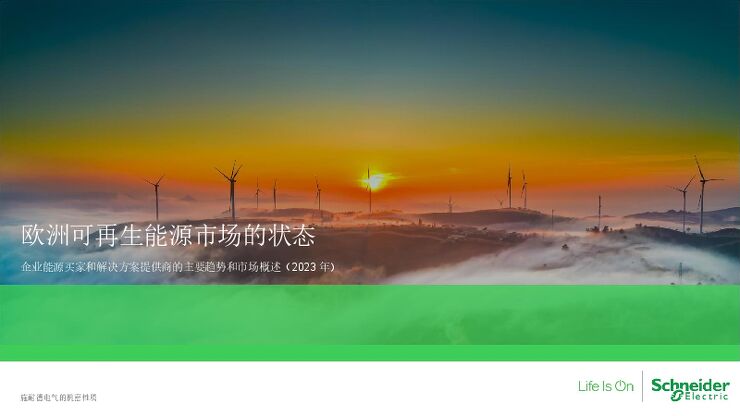 Schnenider-欧洲可再生能源市场的状态 英译中 2023.pdf Schnenider-欧洲可再生能源市场的状态 英译中 2023.pdf