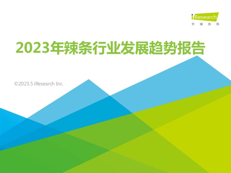 2023年辣条行业发展趋势报告-艾瑞咨询-202305.pdf