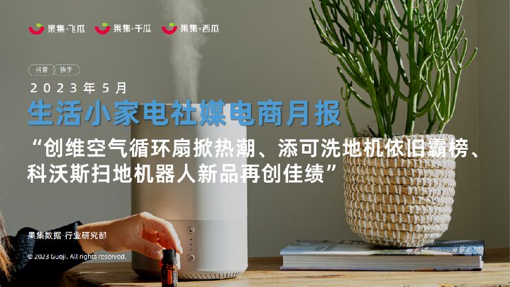 2023年5月生活小家电社媒电商月报-果集-202306.pdf