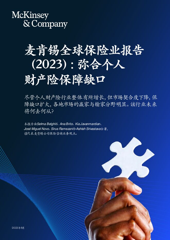 麦肯锡全球保险业报告（2023）：弥合个人财产与意外险保障缺口.pdf