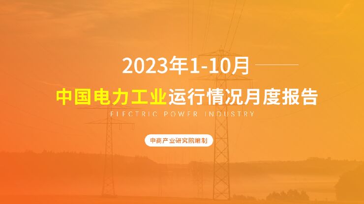 中国电力工业运行情况月度报告(2023年1-10月) 中国电力工业运行情况月度报告(2023年1-10月)