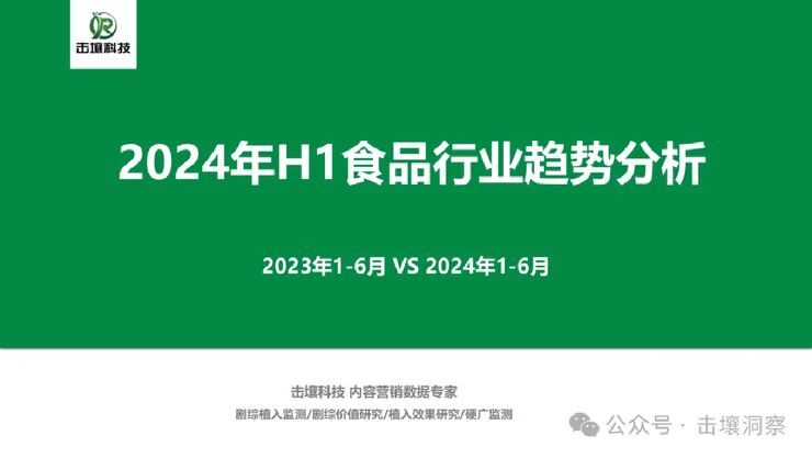 2024年H1食品行业趋势分析报告-击壤科技-202407.pdf 2024年H1食品行业趋势分析报告-击壤科技-202407.pdf