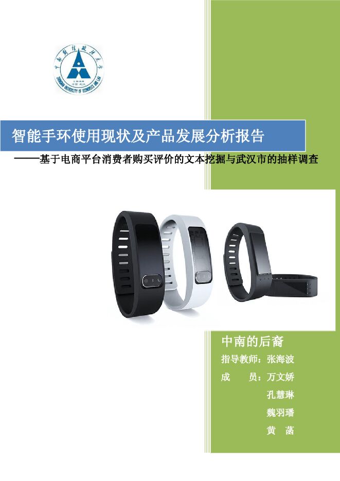 智能手环使用现状及产品发展分析报告.pdf 智能手环使用现状及产品发展分析报告.pdf