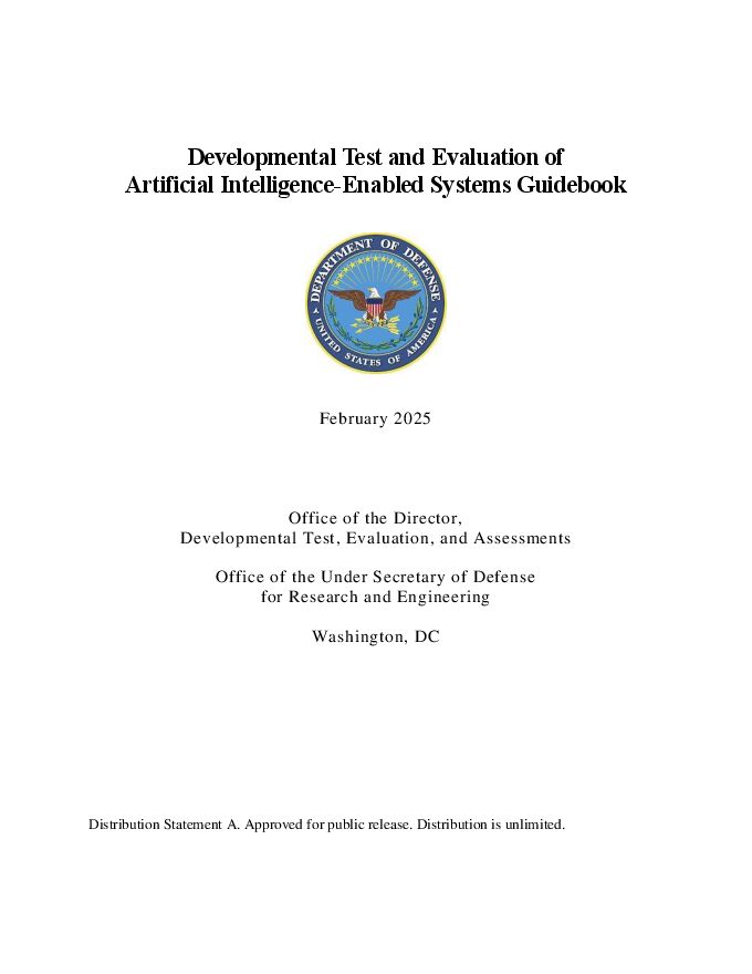 人工智能赋能系统研制试验与鉴定指南手册2025.pdf 人工智能赋能系统研制试验与鉴定指南手册2025.pdf