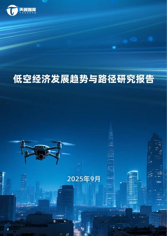 低空经济发展趋势与路径研究报告2025-天翼智库-202509.pdf 低空经济发展趋势与路径研究报告2025-天翼智库-202509.pdf