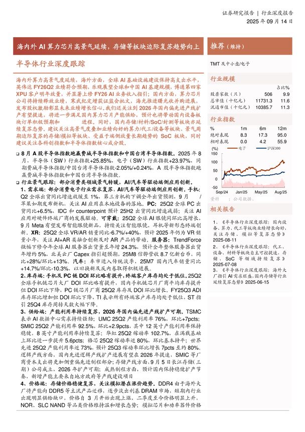 半导体行业市场前景及投资研究报告：海内外AI算力芯片，高景气延续，存储板块边际复苏趋势.pdf