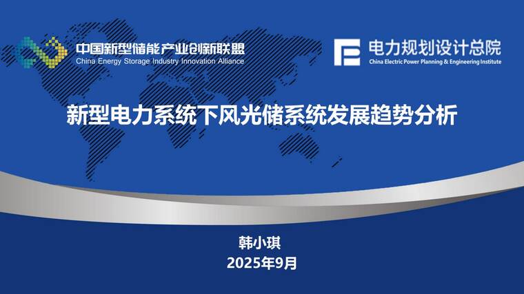 2025年新型电力系统下风光储系统发展趋势分析报告-电力规划设计总院-202509.pdf