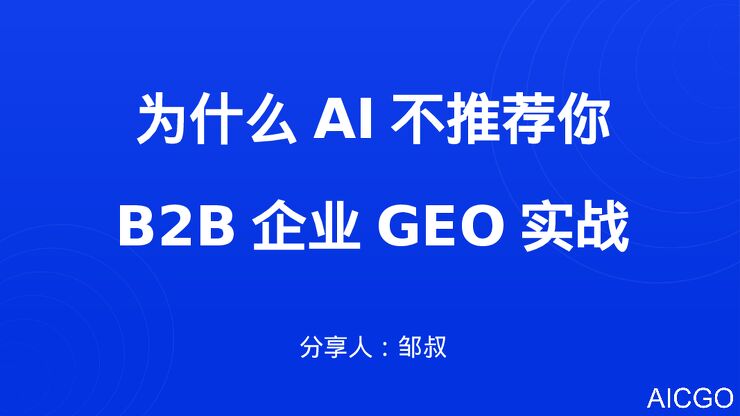 2025年为什么AI不推荐你？B2B企业的GEO实战报告.pdf