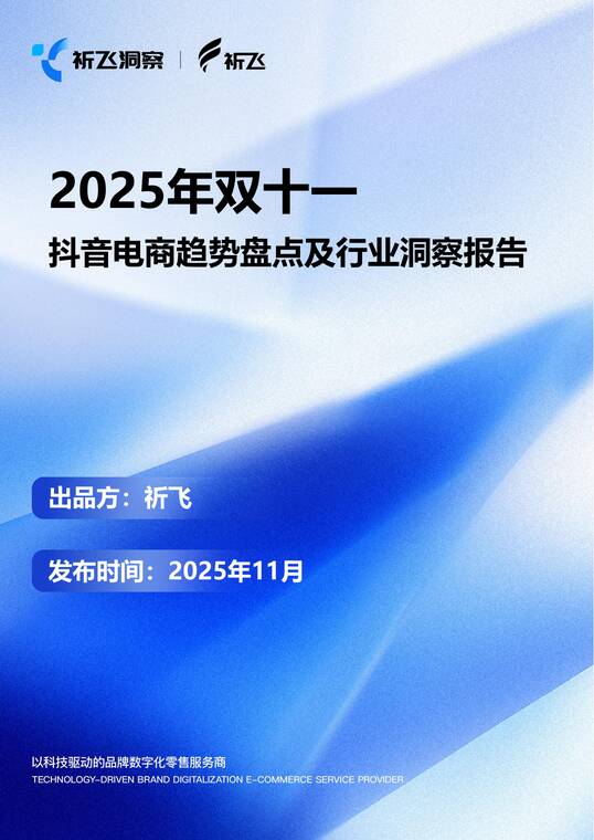 2025年双十一电商趋势盘点及行业洞察报-祁飞洞察-202511.pdf
