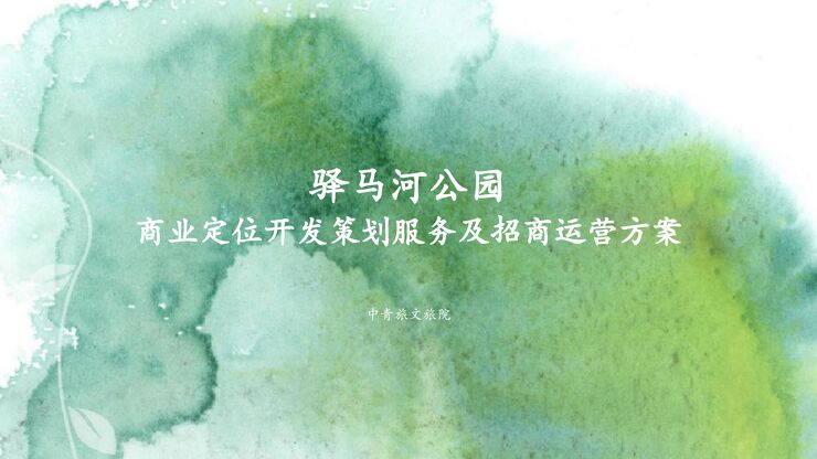 成都驿马河公园商业定位开发策划服务及招商运营方案.pdf