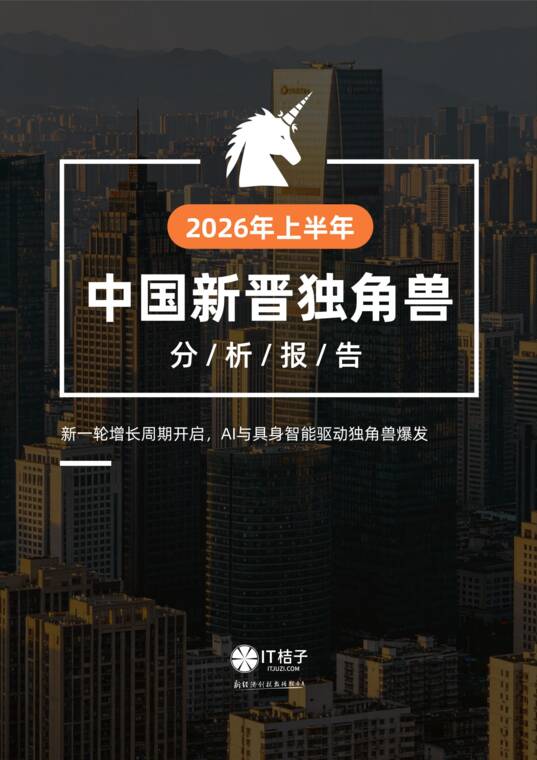 2026年上半年中国新晋独角兽分析报告IT桔子-202607.pdf