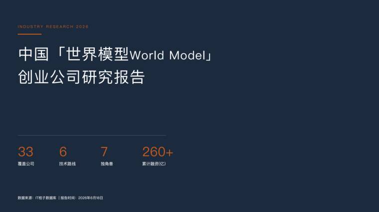 2026中国世界模型World Model创业公司研究报告-IT桔子-202606.pdf 2026中国世界模型World Model创业公司研究报告-IT桔子-202606.pdf