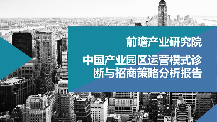 中国产业园区运营模式诊断与招商策略分析报告.pdf