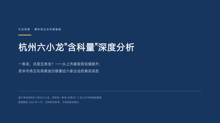 杭州六小龙含科量深度分析.pdf 杭州六小龙含科量深度分析.pdf